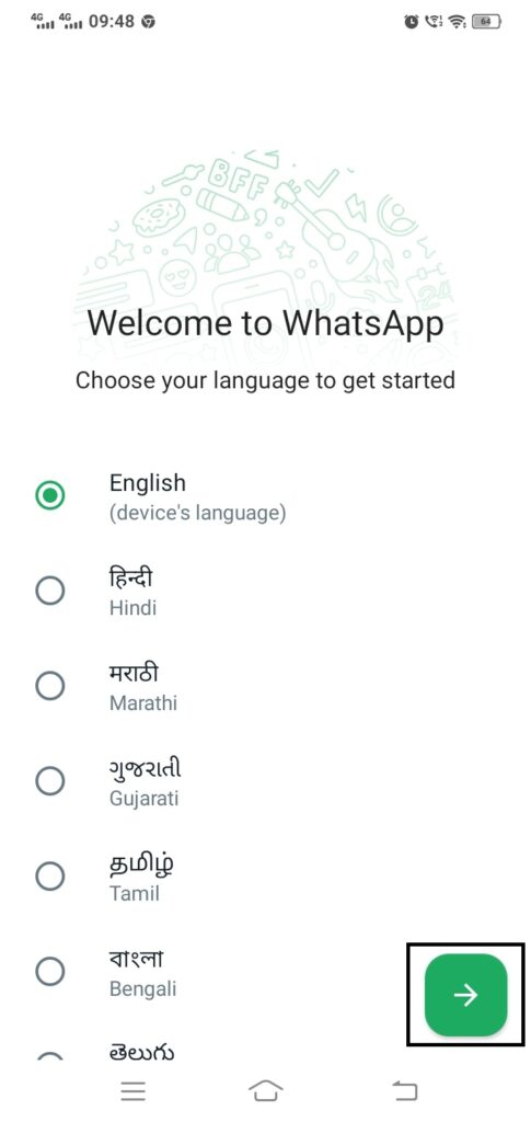 Select language